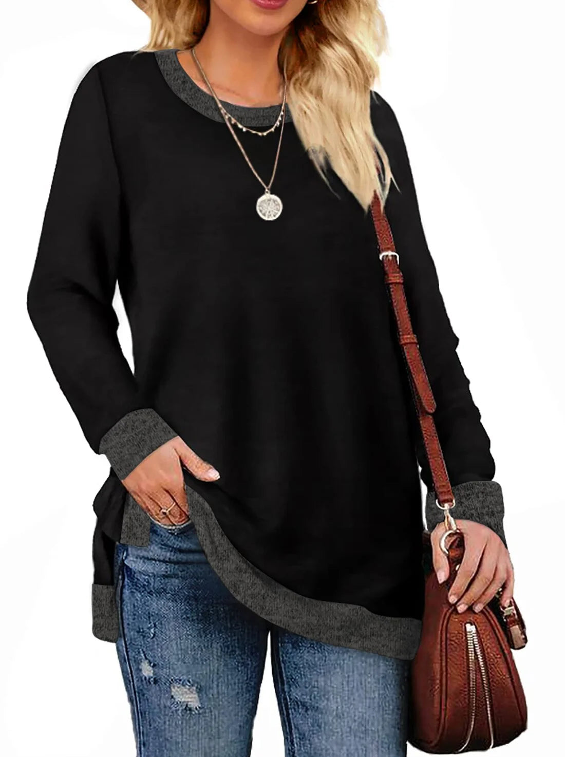 Viral Colorblock Sweatshirt – Must-Have!