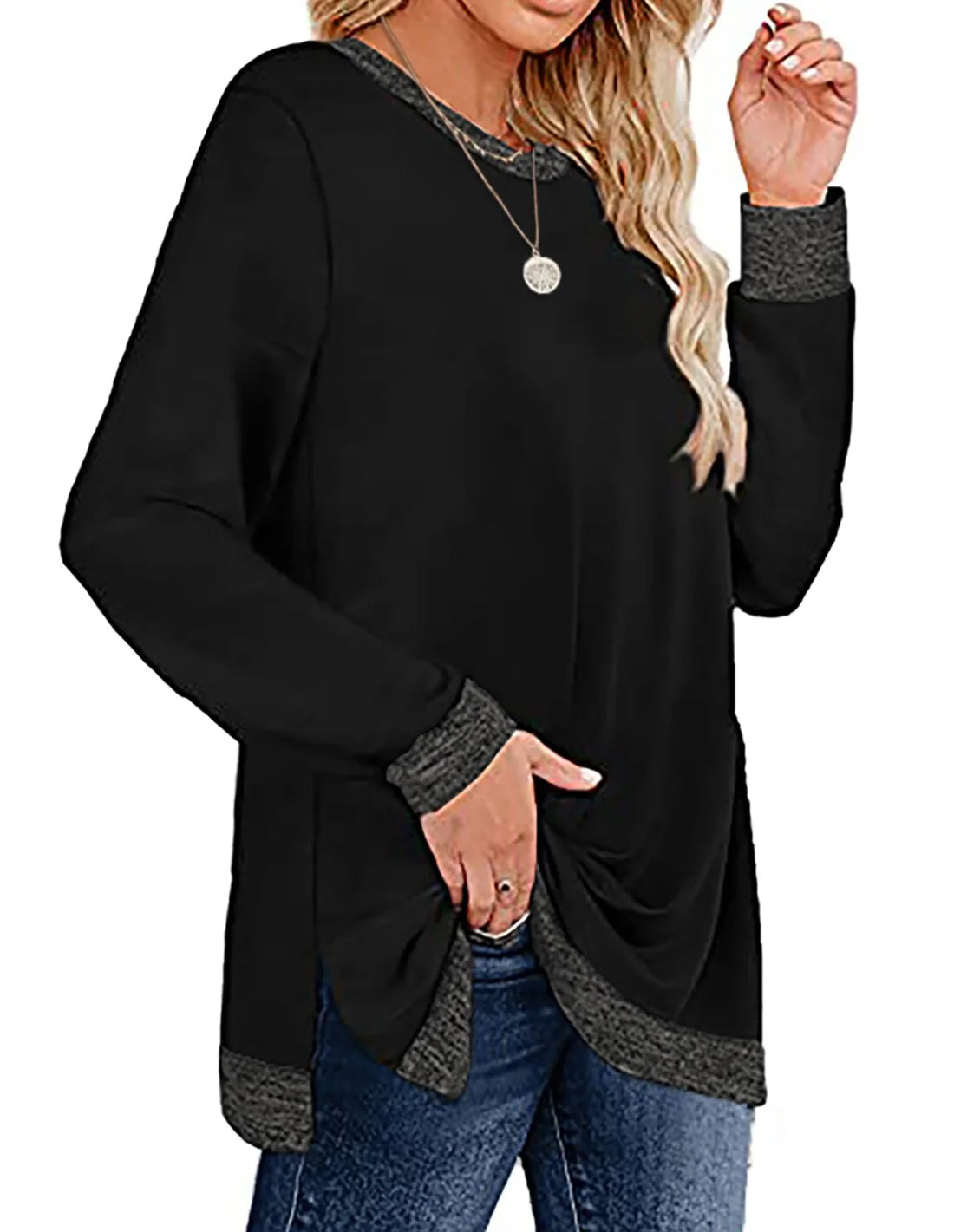 Viral Colorblock Sweatshirt – Must-Have!